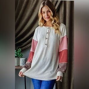 Heimish Colorblock Henley Top